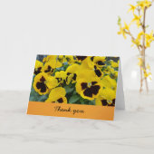 Carte Panneaux - Merci (vide à l'intérieur) (Fleur jaune)