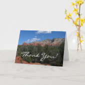 Carte Panorama de Red Rocks à Sedona Arizona Merci (Fleur jaune)