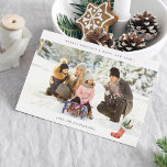 Carte Panoramic Chic H Photo - Christmas Stocking<br><div class="desc">Envoyez vos souhaits de Noël ou de Noël avec des tonnes de joie de vacances et dans le style avec votre Panoramic Chic H Photo - Christmas Stocking Holiday ou Christmas Card. Option Horizontal / paysage.</div>