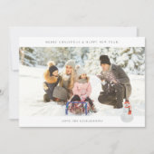 Carte Panoramic Chic H Photo - Snowman (Devant)