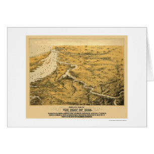 Carte panoramique 1861 de guerre civile