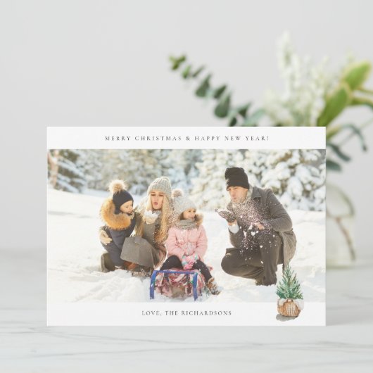 Carte Panoramique Chic H Photo - Arbre d'hiver (Debout devant)