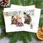 Carte Panoramique Chic H Photo - Arbre d'hiver<br><div class="desc">Envoyez vos souhaits de Noël ou de Noël avec des tonnes de joie de vacances et dans le style avec votre Panoramic Chic H Photo - Winter Tree Holiday ou la carte de Noël. Option Horizontal / paysage.</div>