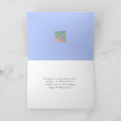 Carte Pansies jaunes et blanches Anniversaire (Intérieur)