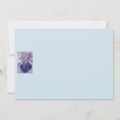 Carte Pansies parfaites rose Aquarelle violet Salut (Dos)