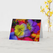 CARTE PANSY (Fleur jaune)