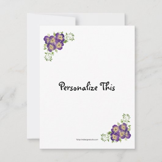 Carte Pansy (Devant)