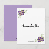 Carte Pansy (Devant / Derrière)