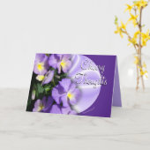 Carte Pansy1023Card2-personnaliser toute occasion (Fleur jaune)