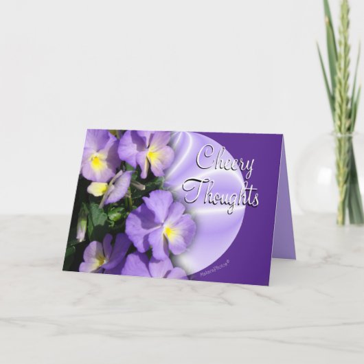 Carte Pansy1023Card2-personnaliser toute occasion (Devant)