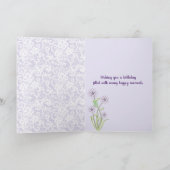 Carte Pansy Basket pour 108e anniversaire (Intérieur)