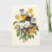 Carte Pansy Bouquet Merci (Devant)
