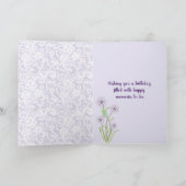 Carte Pansy Pasket pour 75e anniversaire (Intérieur)