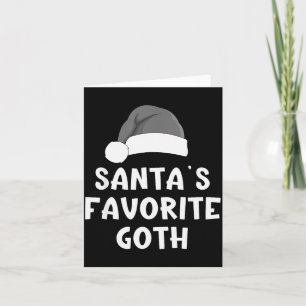 Carte Pantalon de Noël préféré de Santa Goth drôle de No