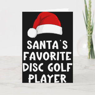 Carte Pantalon de Noël préféré du joueur de disc golf du