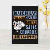 Carte Pantalon de yoga noir du vendredi après Thanksgivi (Fleur jaune)