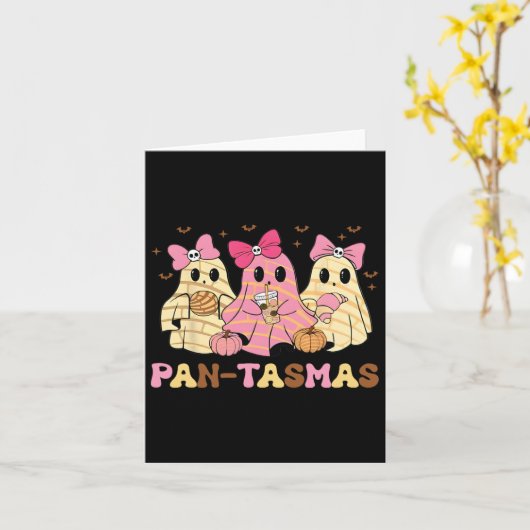 Carte Pantasmas Ghost Funny Éffrayant Conchas Mexicain G (Fleur jaune)