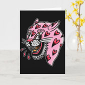 Carte Panther Pink X Heart Love Traditional Flash Premiu (Fleur jaune)