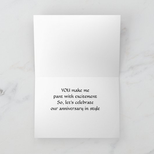 CARTE PANTHER SIMPLEMENT EN PANTALON POUR DIRE "HEUREUX  (Intérieur)