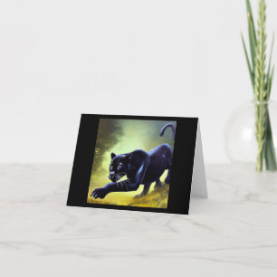 Carte Panthère noire (11) Chat sauvage