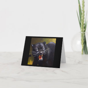 Carte Panthère noire (13) Chat sauvage