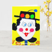 Carte Pantomime Dame (Fleur jaune)