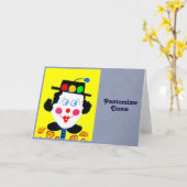 Carte Pantomime Dame (Fleur jaune)