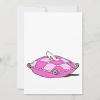 Pantoufle de Cendrillon sur Coussin Rose Art Vinta