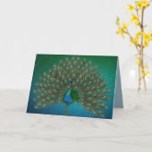 Carte Paon (Fleur jaune)