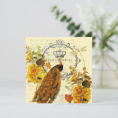 Carte paon d'automne (Debout devant)