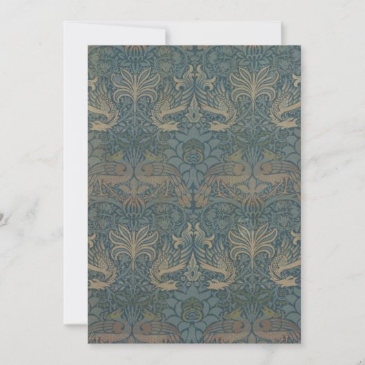Carte Paon et Dragon par William Morris (Devant)
