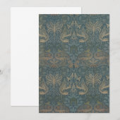 Carte Paon et Dragon par William Morris (Devant / Derrière)