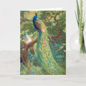 Carte Paon indien | Charles Robert Knight (Devant)