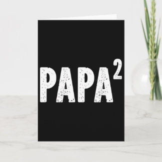 Carte Papa 2 Papa au carré pour grand-père de petite-fil