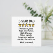 Carte Papa 5 étoiles (Debout devant)
