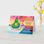 Carte papa adoptif (Fleur jaune)