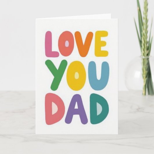 Carte Papa Amour Rayonnant (Devant)