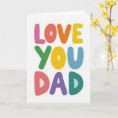 Carte Papa Amour Rayonnant (Fleur jaune)