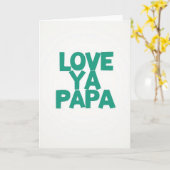 Carte Papa Amour Romantique (Fleur jaune)
