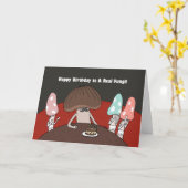 Carte Papa Anniversaire Funny Papa plaisante Champignons (Fleur jaune)
