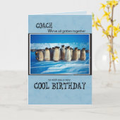Carte Papa Anniversaire, Penguin nous tous (Fleur jaune)