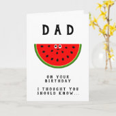 Carte Papa Anniversaire Un dans un Melon Papa (Fleur jaune)