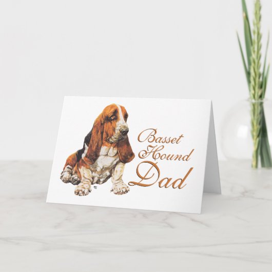 Carte Papa Basset Hound (Devant)