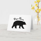 Carte Papa Bear (Fleur jaune)