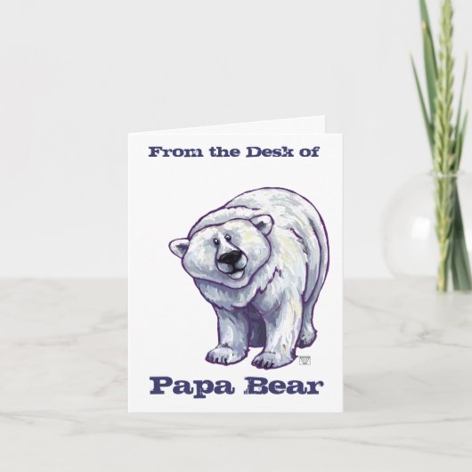 Carte Papa Bear Polar Bear (Devant)