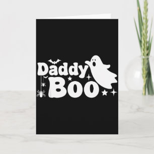 Carte Papa Boo Fantôme Drôle d'Halloween Famille Assorti