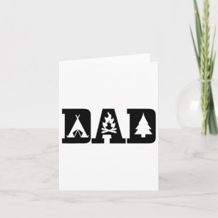 Carte Papa camping Fête des Pères Extérieur Bushcraft Ca