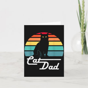Carte Papa Chat - Cadeau pour amateur de chats de style
