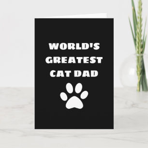 Carte Papa chat le plus grand du monde texte personnalis