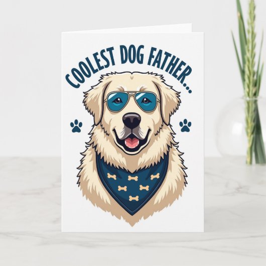 Carte Papa Chien Sourire (Devant)